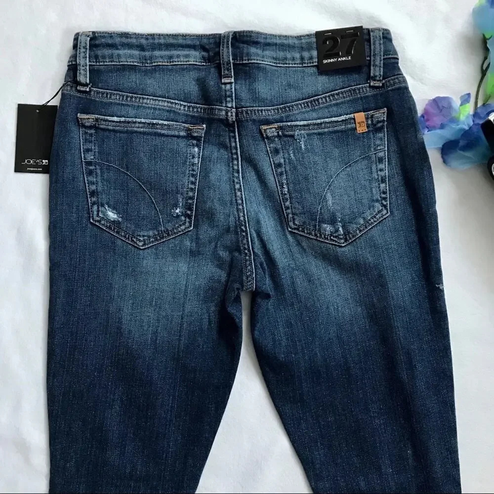 Joe's Jeans NWT Beckett Distressed Skinny Ankle Jeans Women 27 - Picture 7 of 10